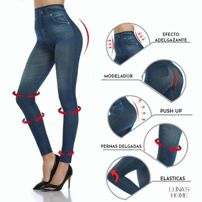 Leggins tejano térmicos push up