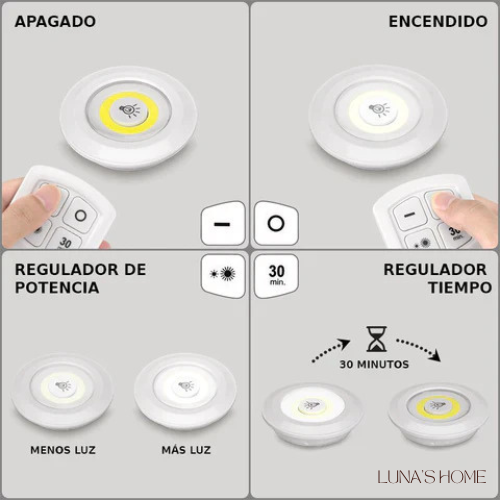 Luces LED de Ahorro con mando